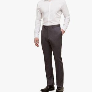 Kenneth Cole Reaction Men's Urban Heather Slim-Fit Flat-Front Dress Pant